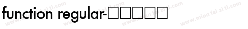 function regular字体转换